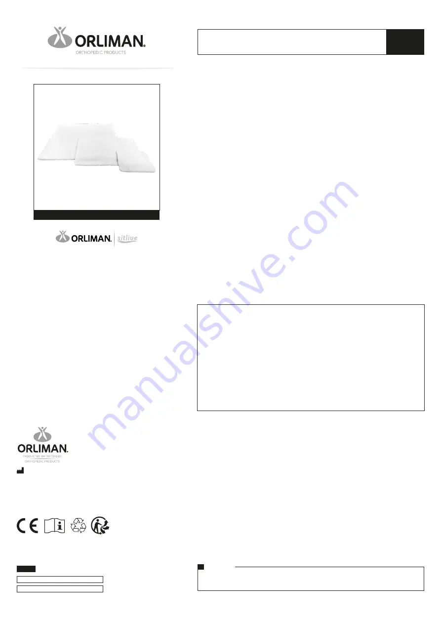 Orliman OSL1400 Use And Maintenance Instructions Download Page 1