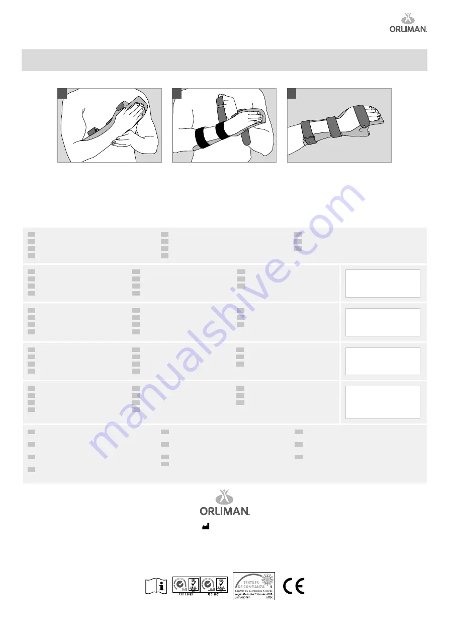 Orliman TP-6101 Instructions For Use And Preservation Download Page 12