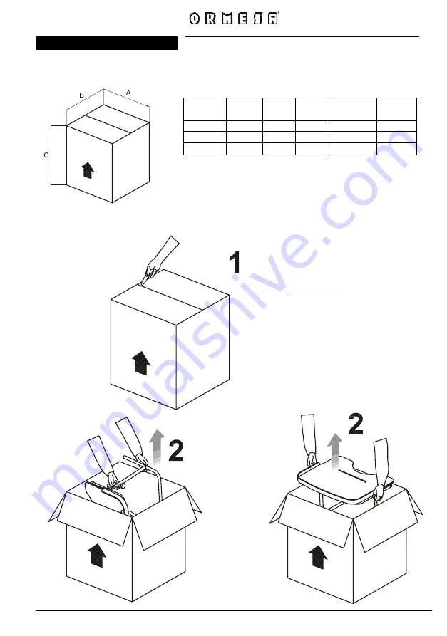 Ormesa 425 WORKING TABLE Скачать руководство пользователя страница 11