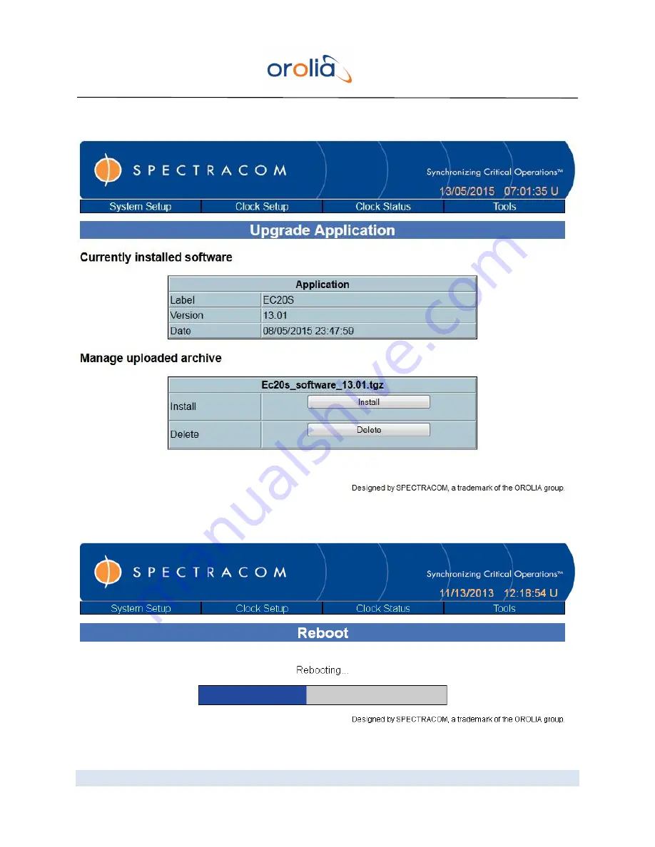 Orolia Spectracom EC20S User Manual Download Page 81