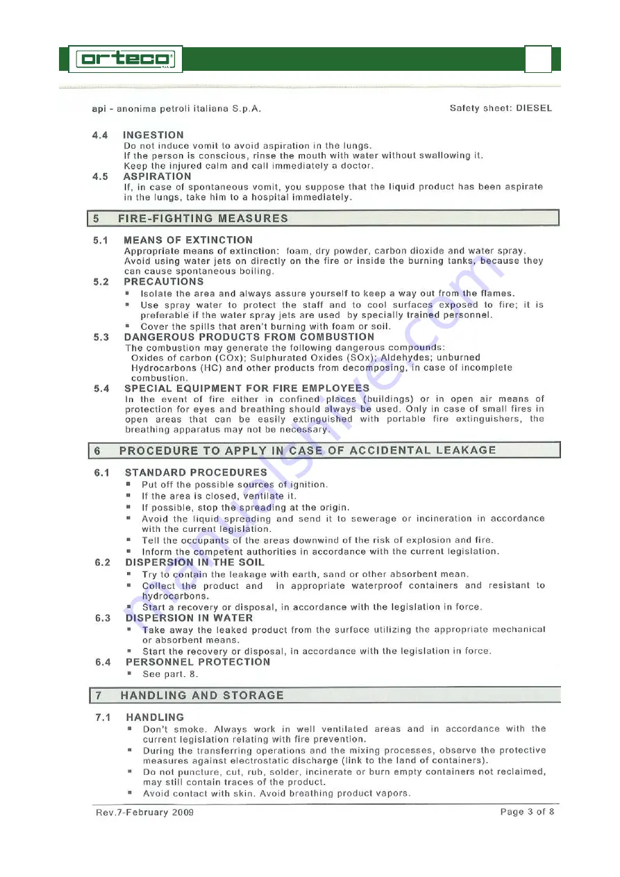 ORTECO IIa Series Use And Maintenance Manual Download Page 86