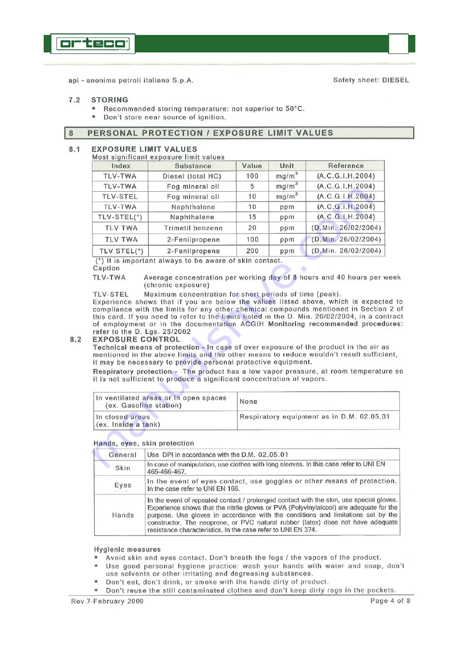 ORTECO IIa Series Use And Maintenance Manual Download Page 87