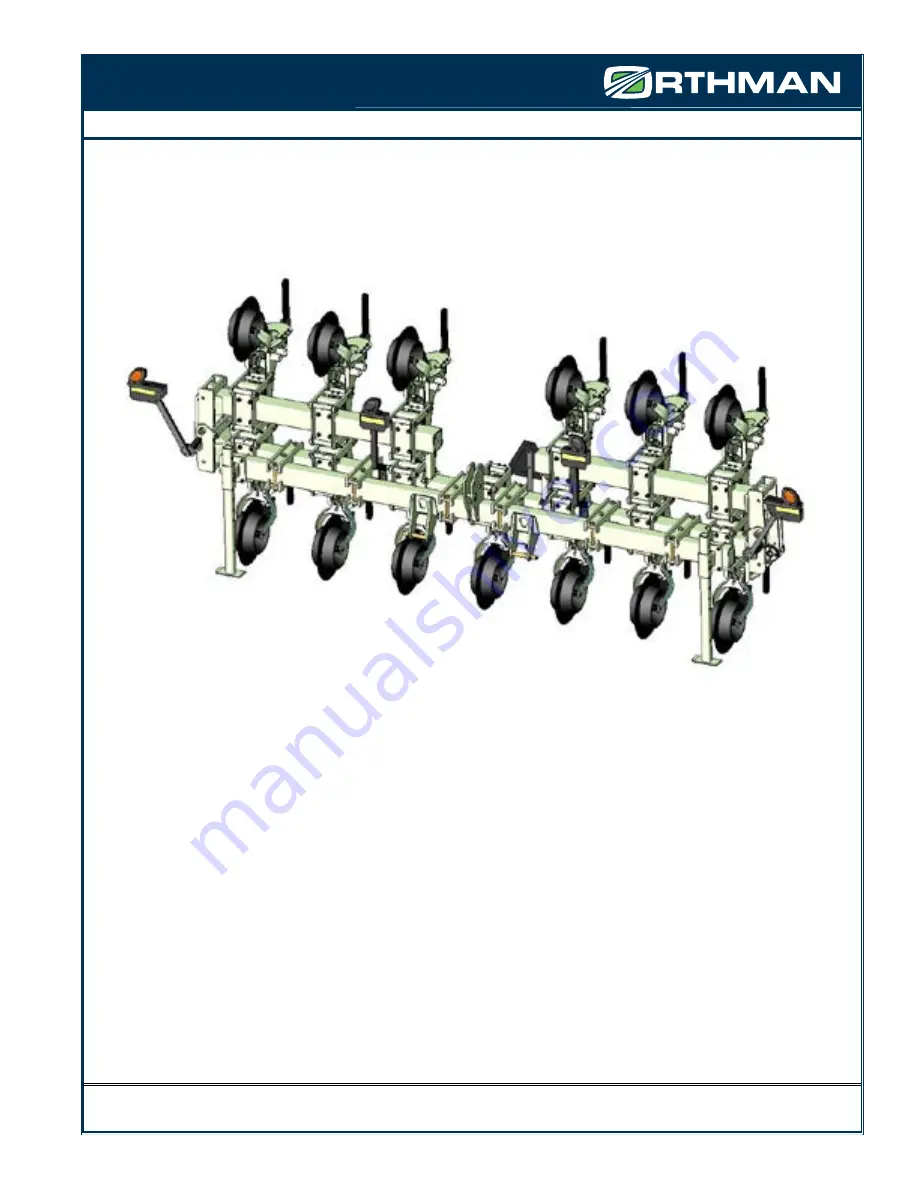 Orthman 8315 Cultivator Manual Download Page 1