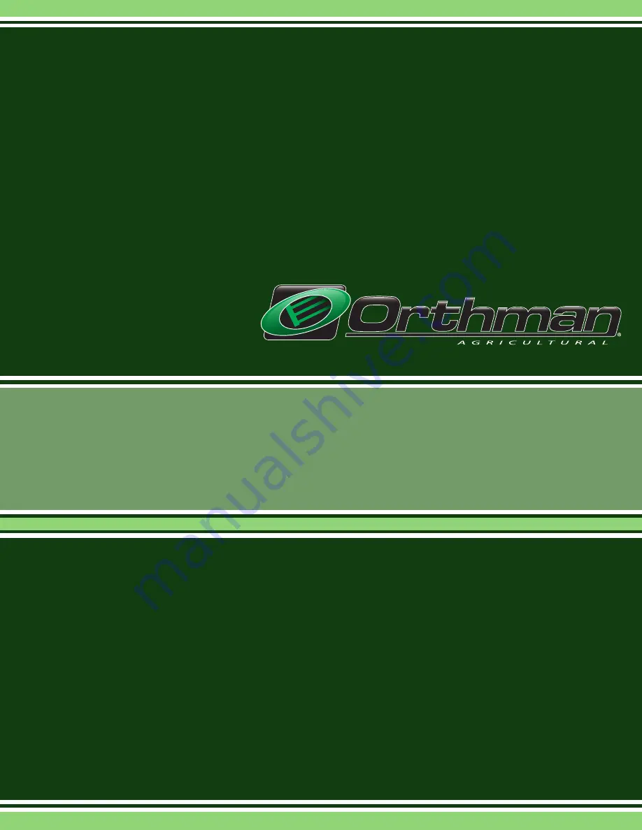 Orthman TERRA FIRM'R Operator'S Manual Download Page 1