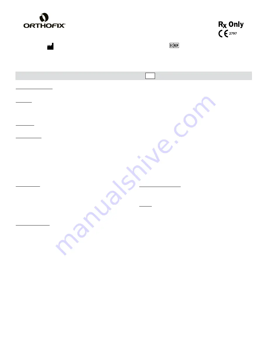 Orthofix Centurion POCT Instructions For Use Manual Download Page 2