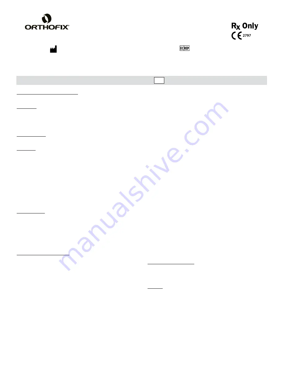 Orthofix Centurion POCT Instructions For Use Manual Download Page 11