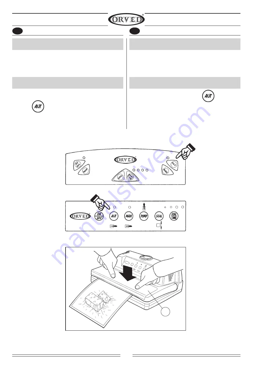 Orved BEST VACUUM Operating And Service Manual Download Page 28