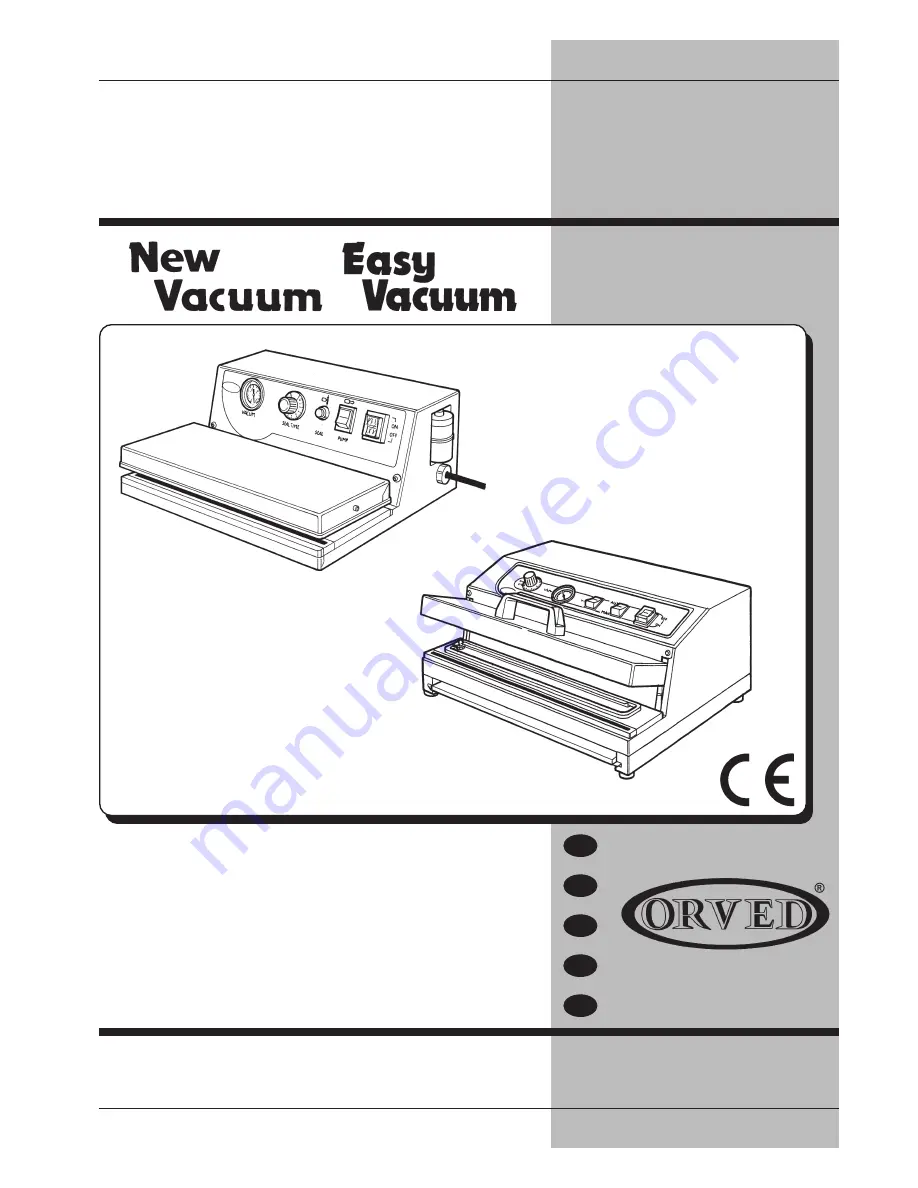 Orved EASY VACUUM Скачать руководство пользователя страница 1