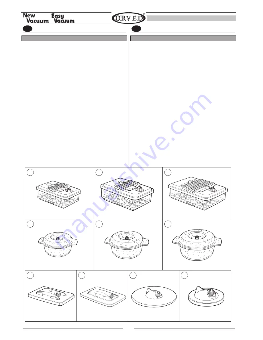 Orved EASY VACUUM Operating And Service Manual Download Page 42