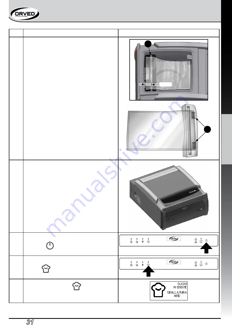 Orved Evox 31 Hi-Line Operating And Service Manual Download Page 65