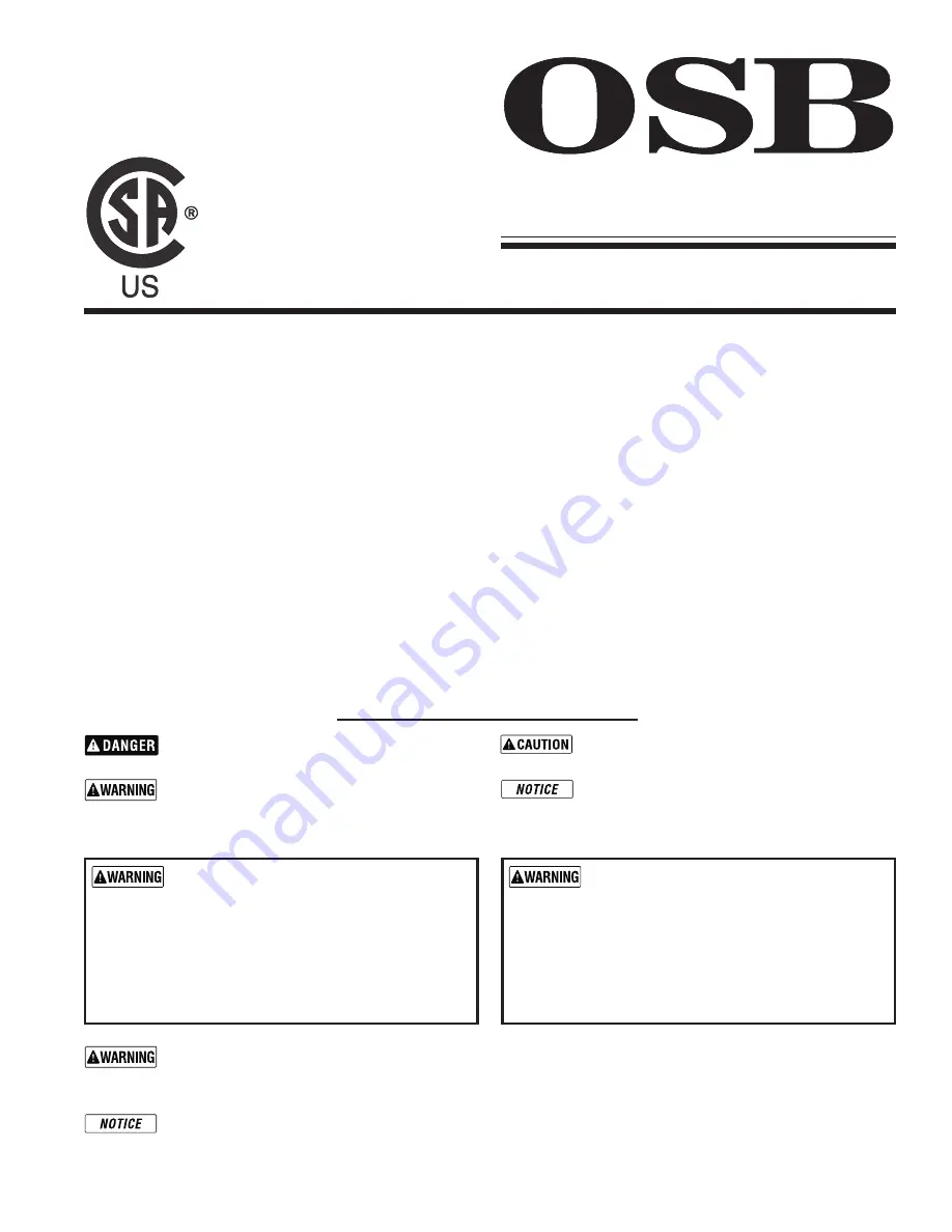 OSB 2 SERIES Manual Download Page 1