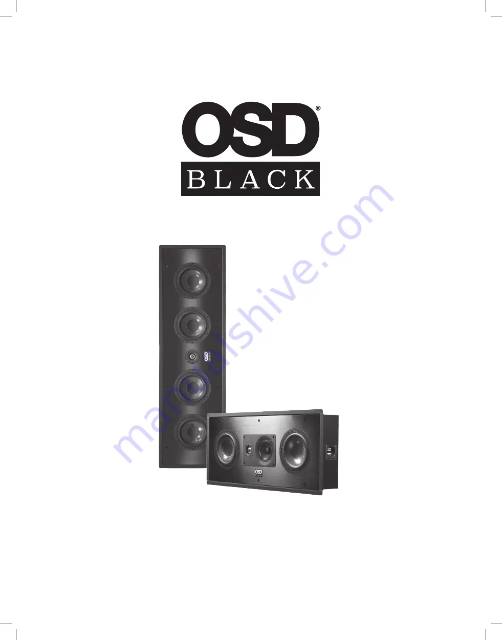 OSD Audio T69LCR Скачать руководство пользователя страница 1