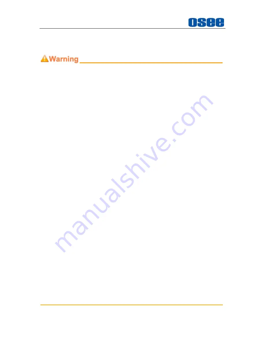 OSEE WVT-501 User Manual Download Page 7