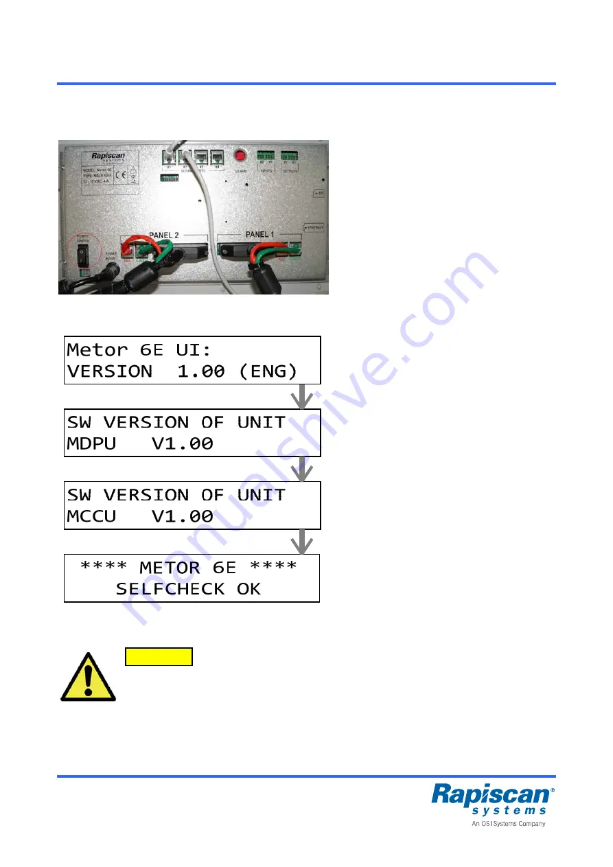 OSI Systems Rapiscan Metor 6E Скачать руководство пользователя страница 14