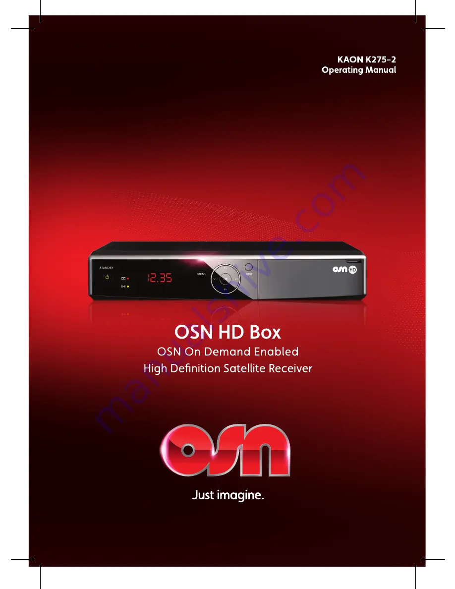 OSN KAON K275-2 Скачать руководство пользователя страница 1