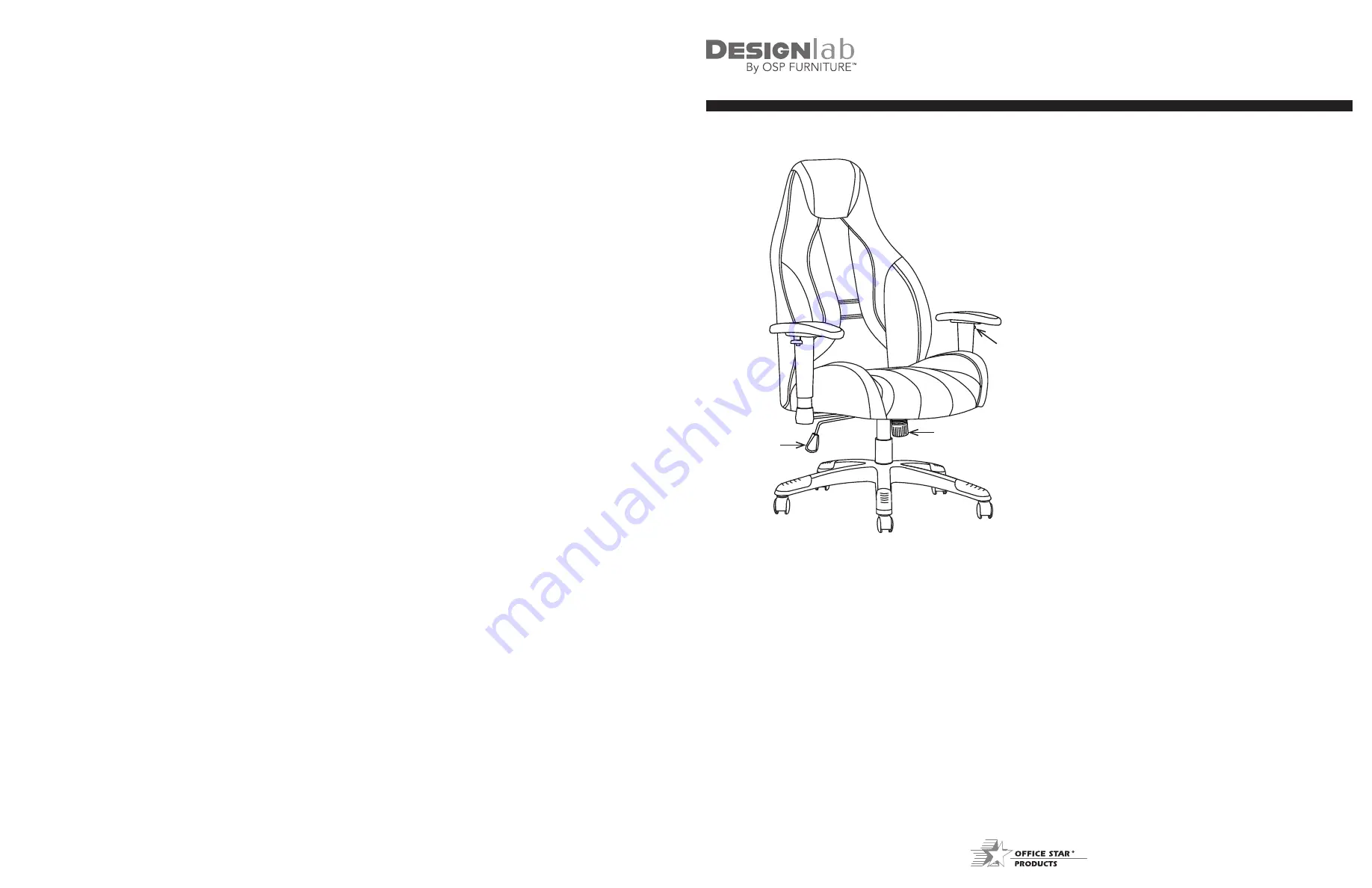 OSP furniture DESIGNlab COMMANDER CMD25 Assembly Instructions Download Page 1