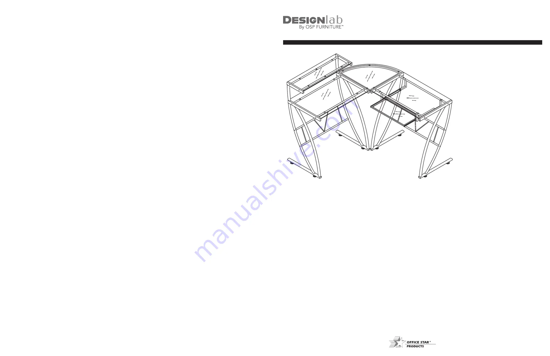 OSP furniture DESINGlab CONSTELLATION CSN6024GLD Скачать руководство пользователя страница 1