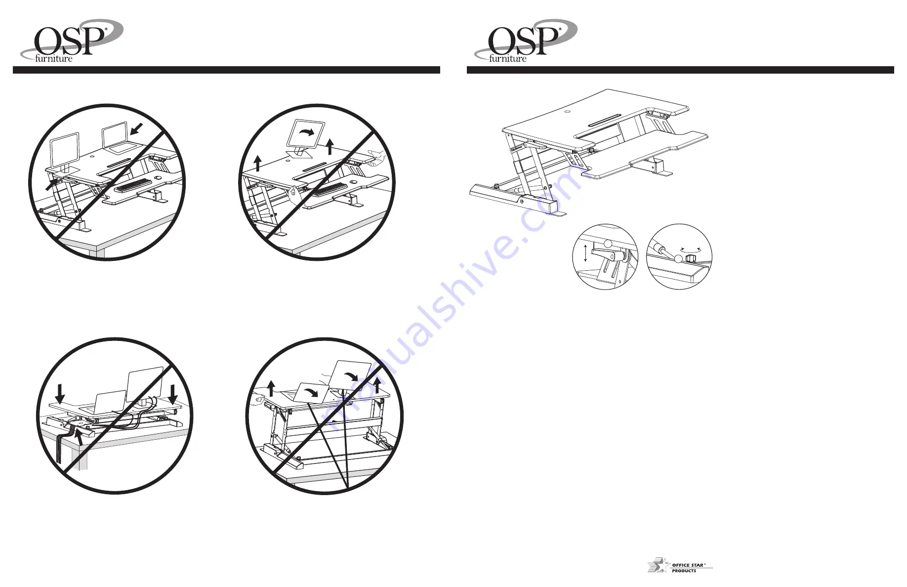 OSP furniture DR3622 Operating Instructions Download Page 1