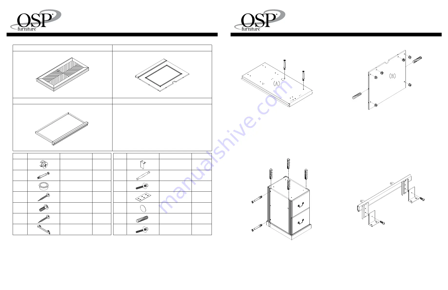 OSP furniture TOW-45R-CHY Скачать руководство пользователя страница 2