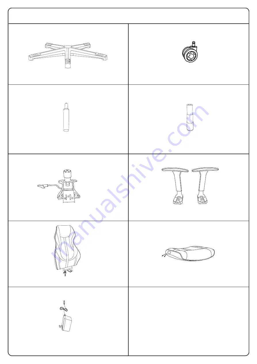 OSP Home Furnishings GIG25 Assembly Instructions Manual Download Page 3