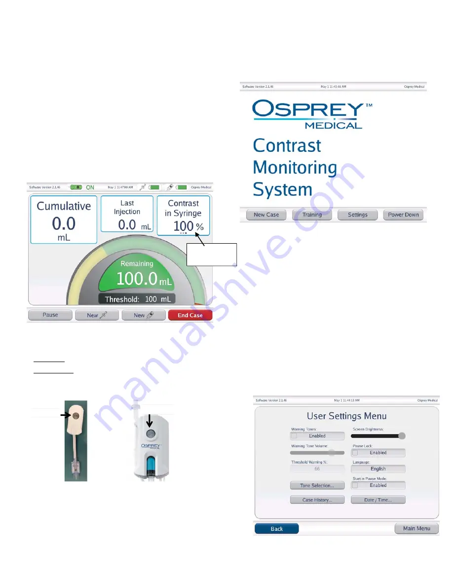 Osprey Medical Display, Contrast Monitoring Instructions For Use Manual Download Page 42