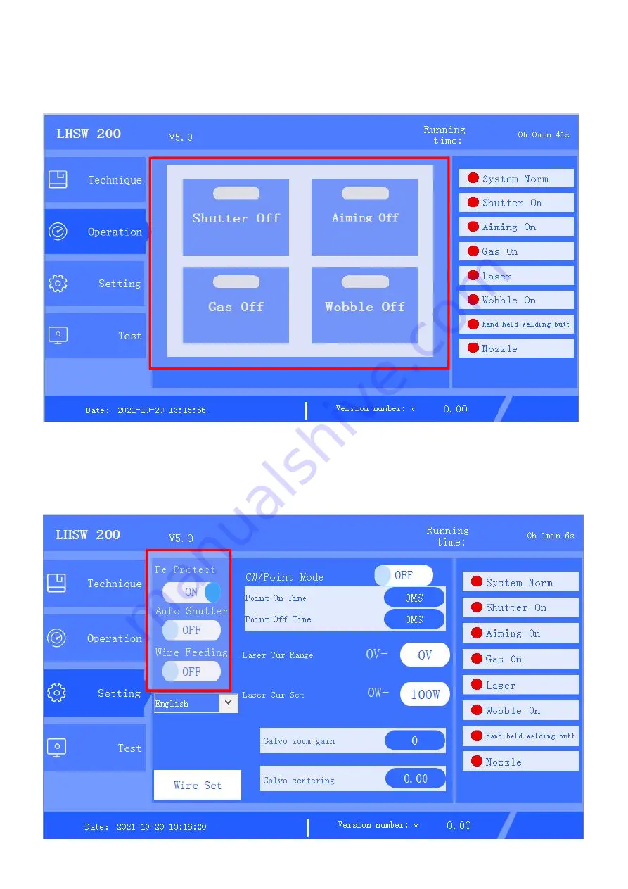 OSPRI LHSW200 User Manual Download Page 23