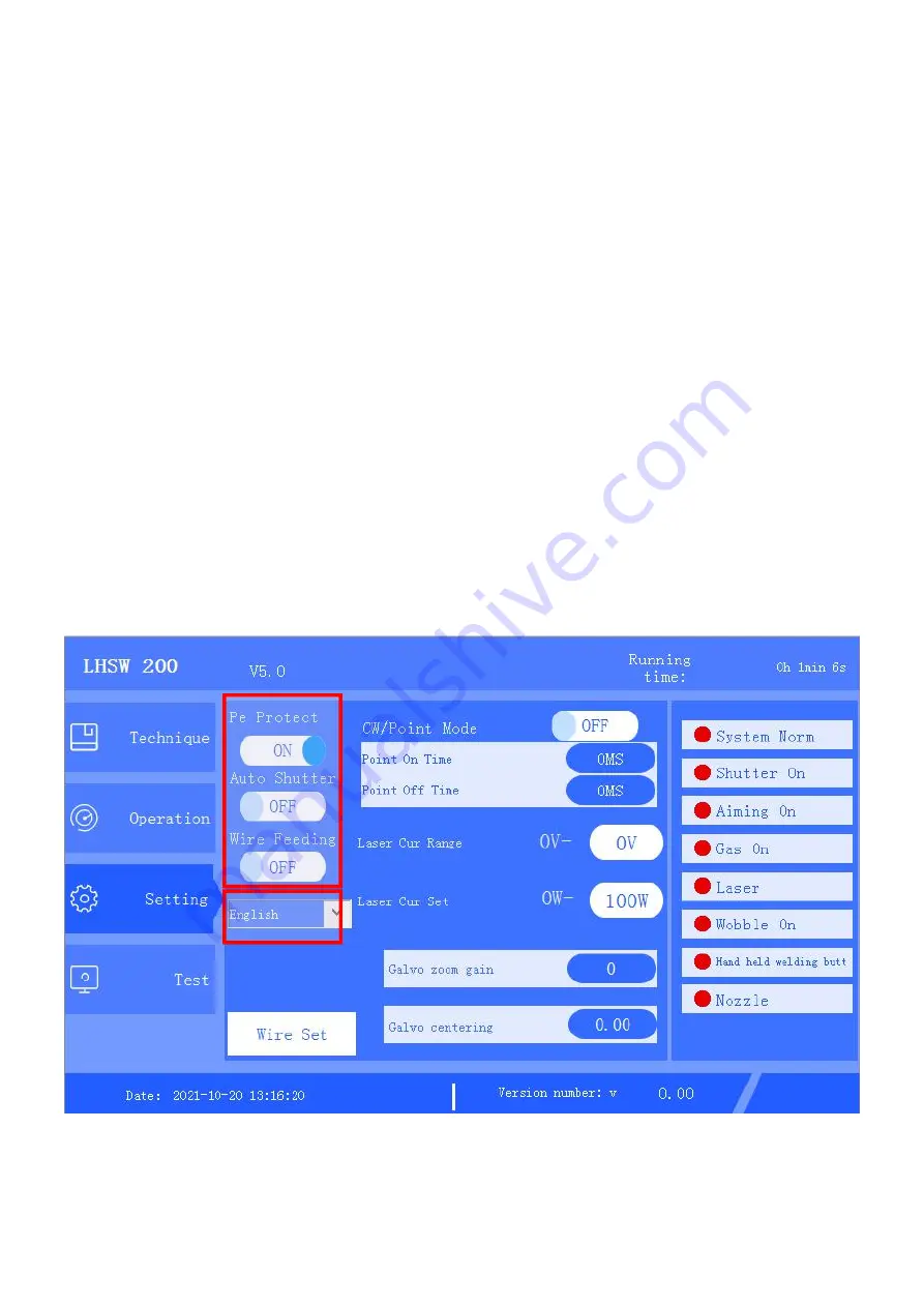 OSPRI LHSW200 User Manual Download Page 24