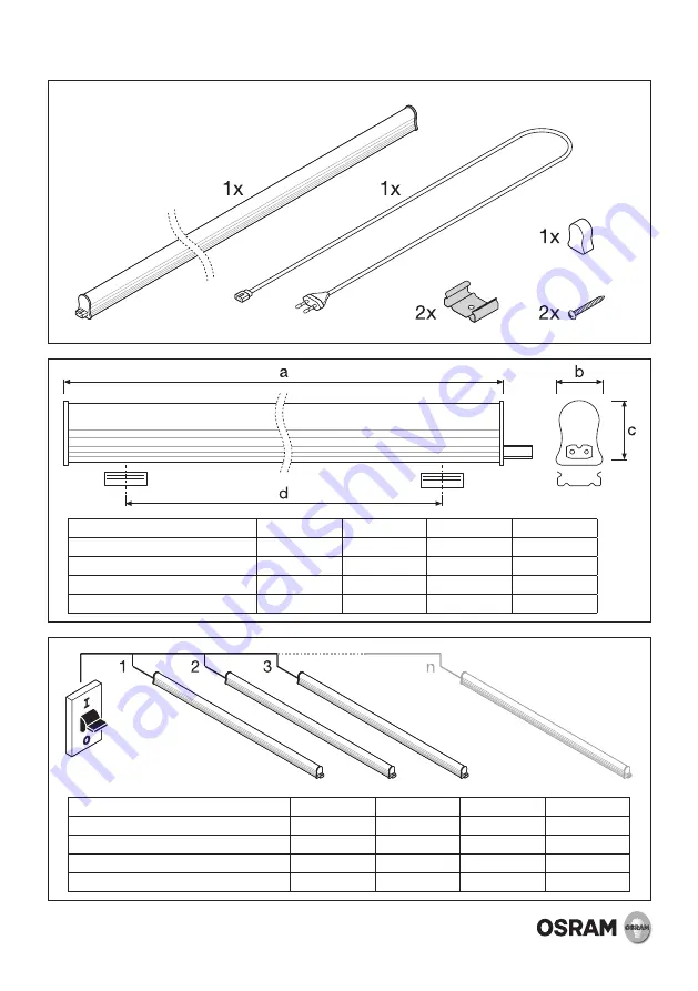 Osram MINI LED BATTENTM 300MM Manual Download Page 2