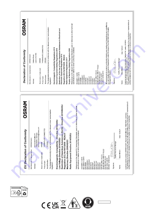 Osram TYREinflate Connect 650 Manual Download Page 8