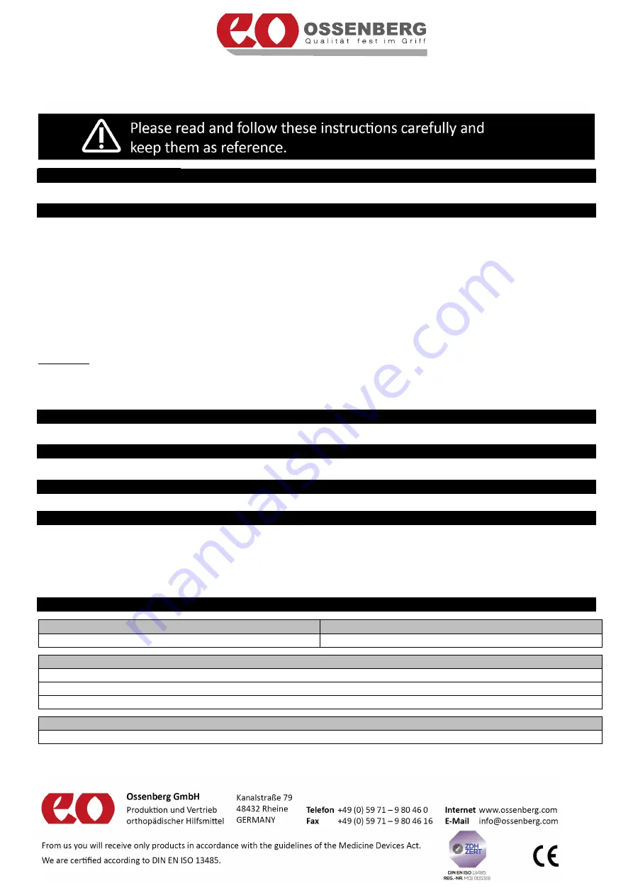 Ossenberg 2195 Instructions For Use Download Page 2