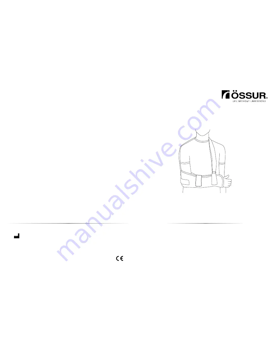 Ossur HIGH ARM SLING Instructions For Use Download Page 1