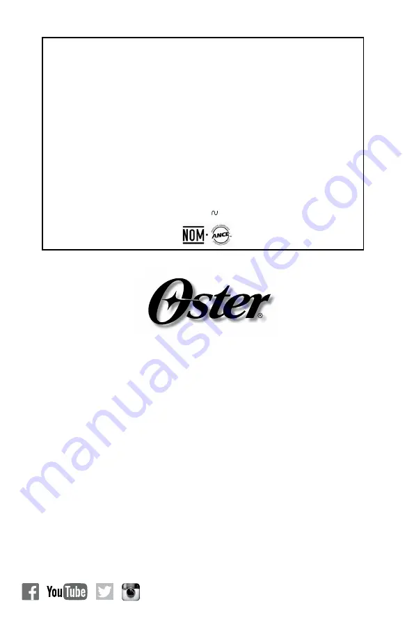 Oster BLSTMG-A15 Instruction Manual Download Page 17