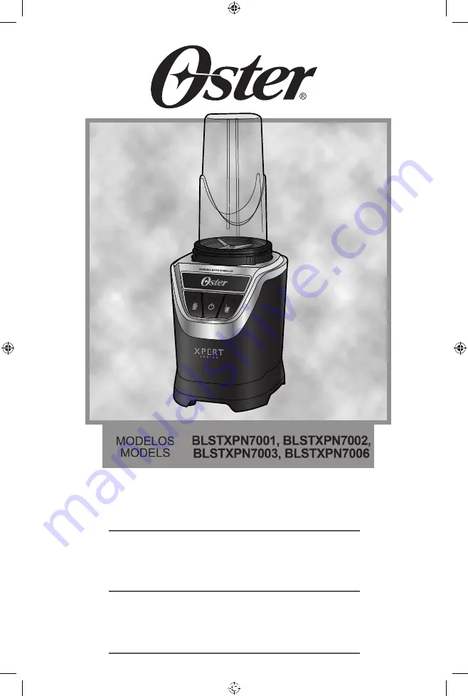 Oster BLSTXPN7001 Instruction Manual Download Page 1