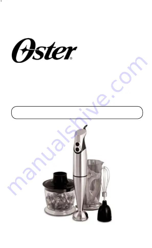 Oster FPSTHBSS Series User Manual Download Page 1