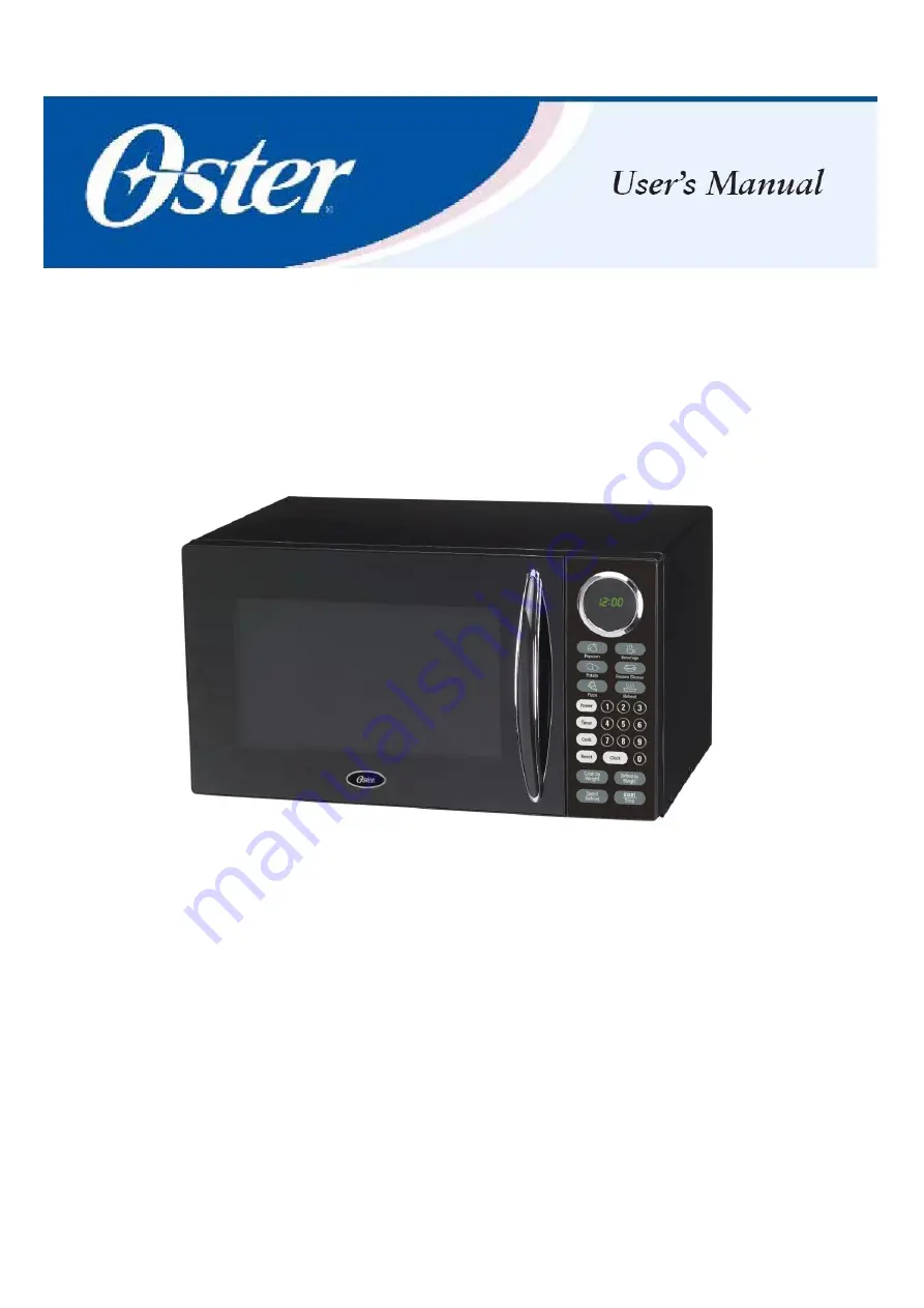 Oster OGB8902 Скачать руководство пользователя страница 1