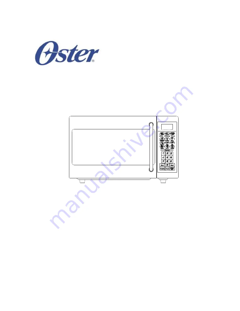 Oster OMW1480 Owner'S Manual Download Page 1