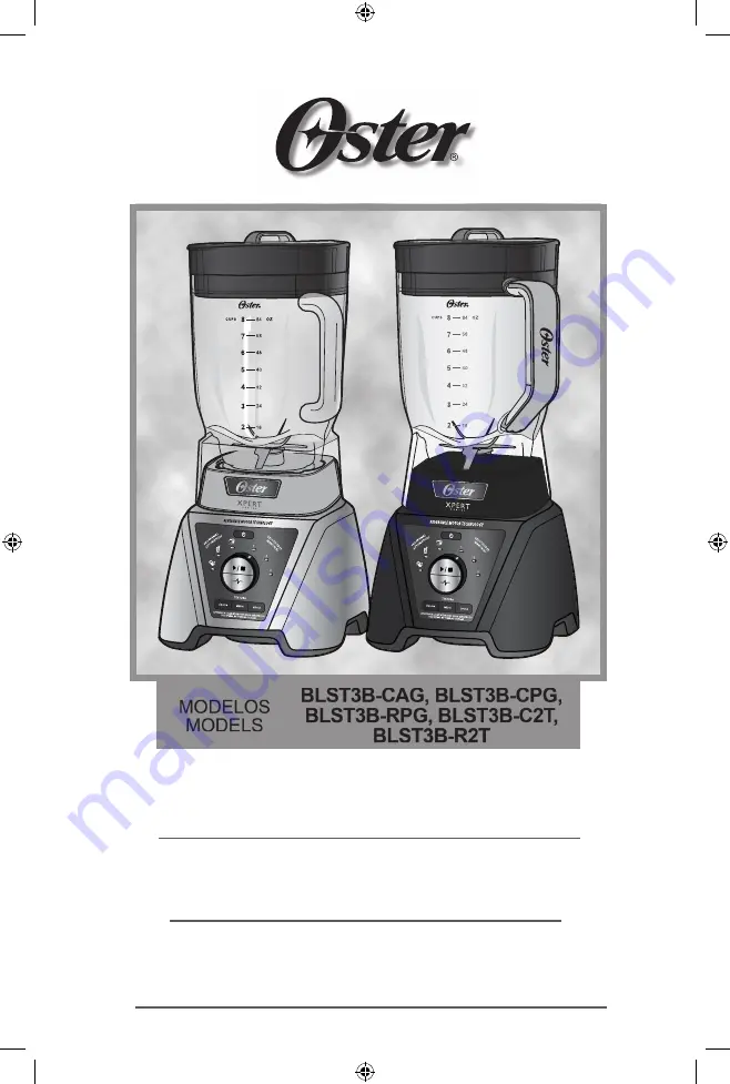 Oster XPERT BLST3B-C2T Instructions Manual Download Page 1