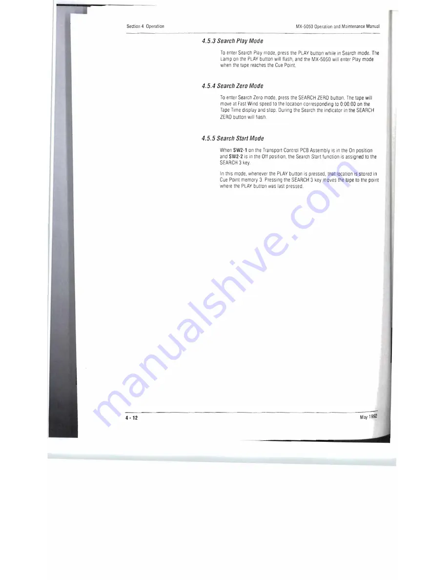 OTARI MX-505MKIV-2 Operation & Maintenance Manual Download Page 55