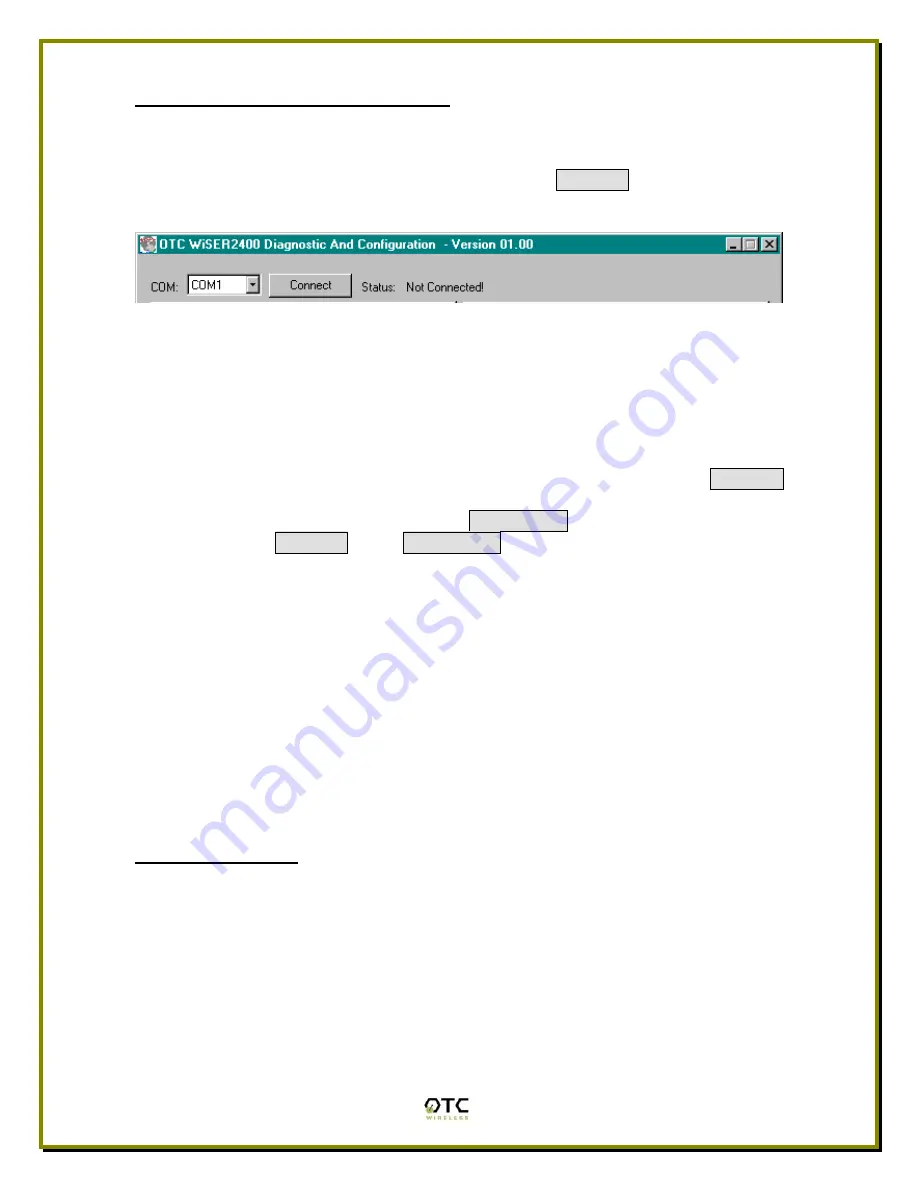 OTC Wireless WiSER2400 User Manual Download Page 11