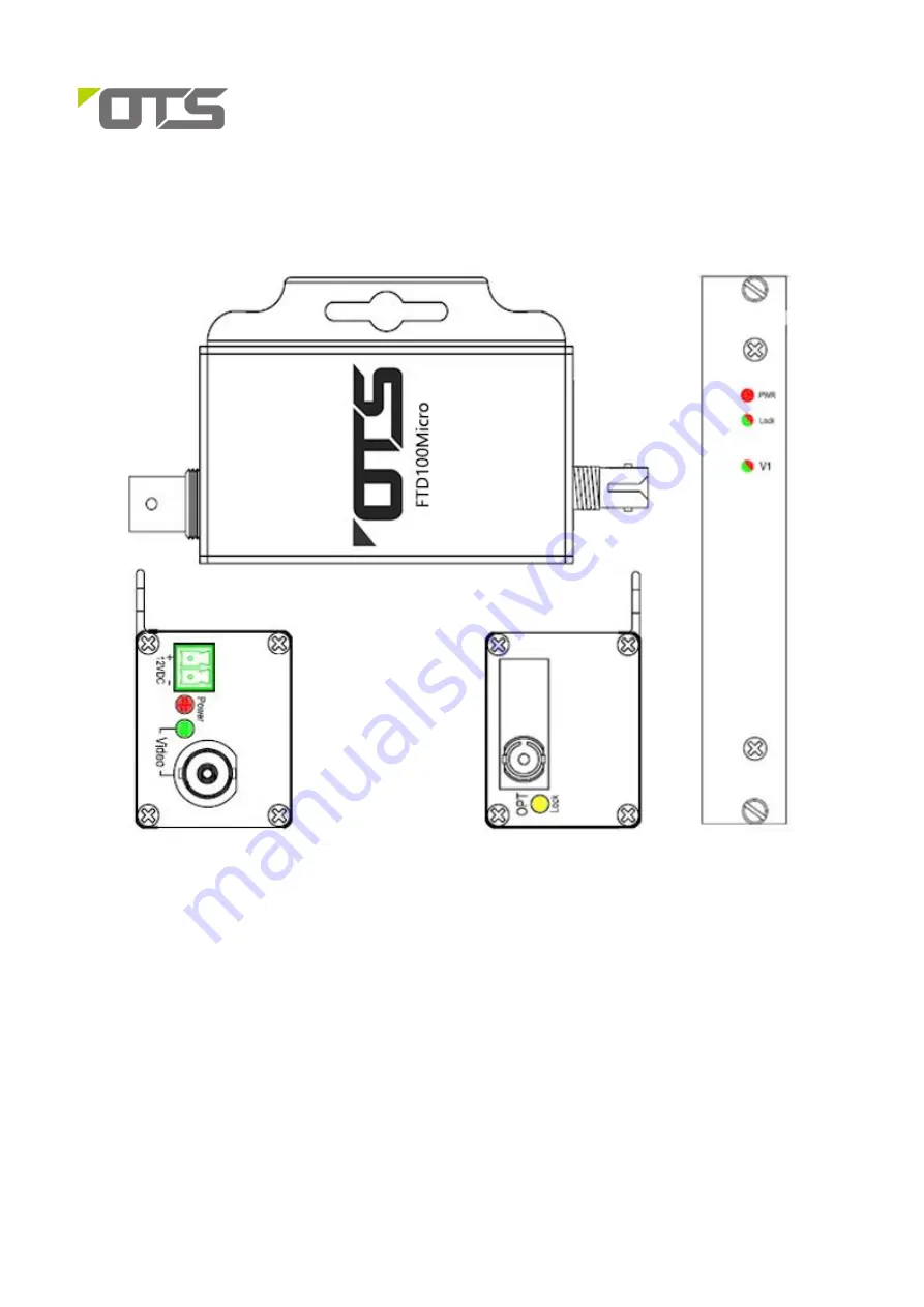 OTS FTD100 Quick Installation Manual Download Page 1