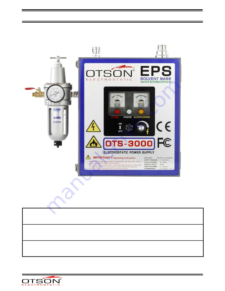 Otson OTS-3000 User Manual Download Page 21