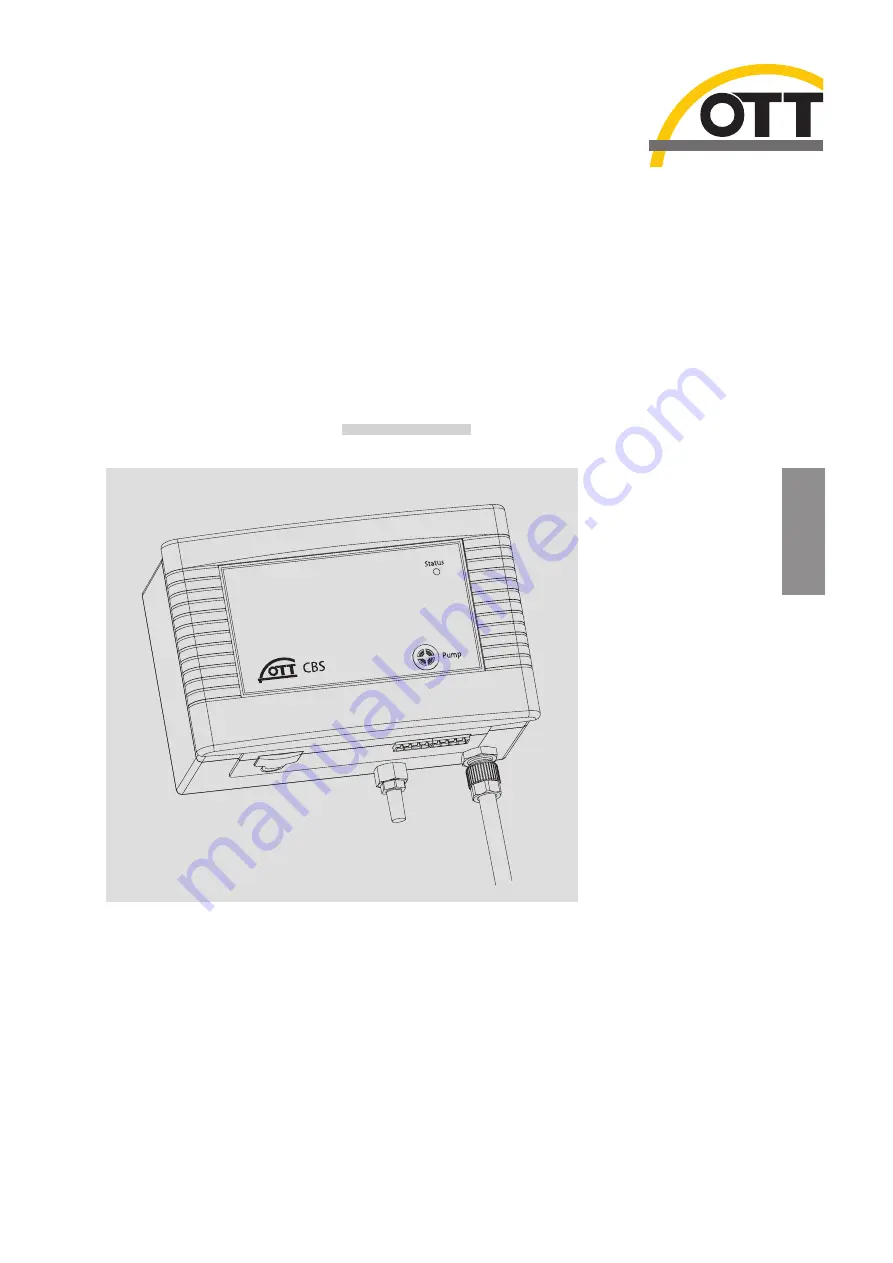 OTT CBS Operating Instructions Manual Download Page 1