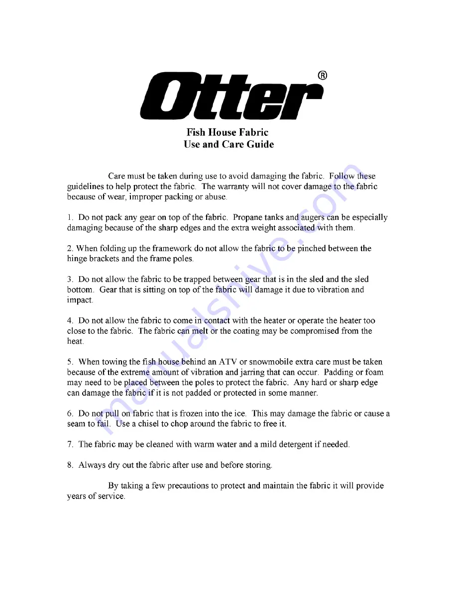 Otter Pro X-Over Cabin Installation And Setup Instructions Download Page 15