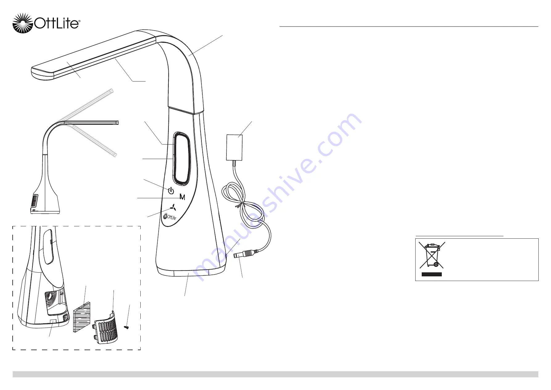 OttLite CSF05WGZ-UK Quick Start Manual Download Page 1