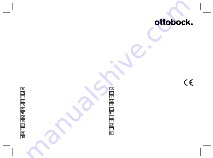 Otto Bock 4R72 D Instructions For Use Manual Download Page 1