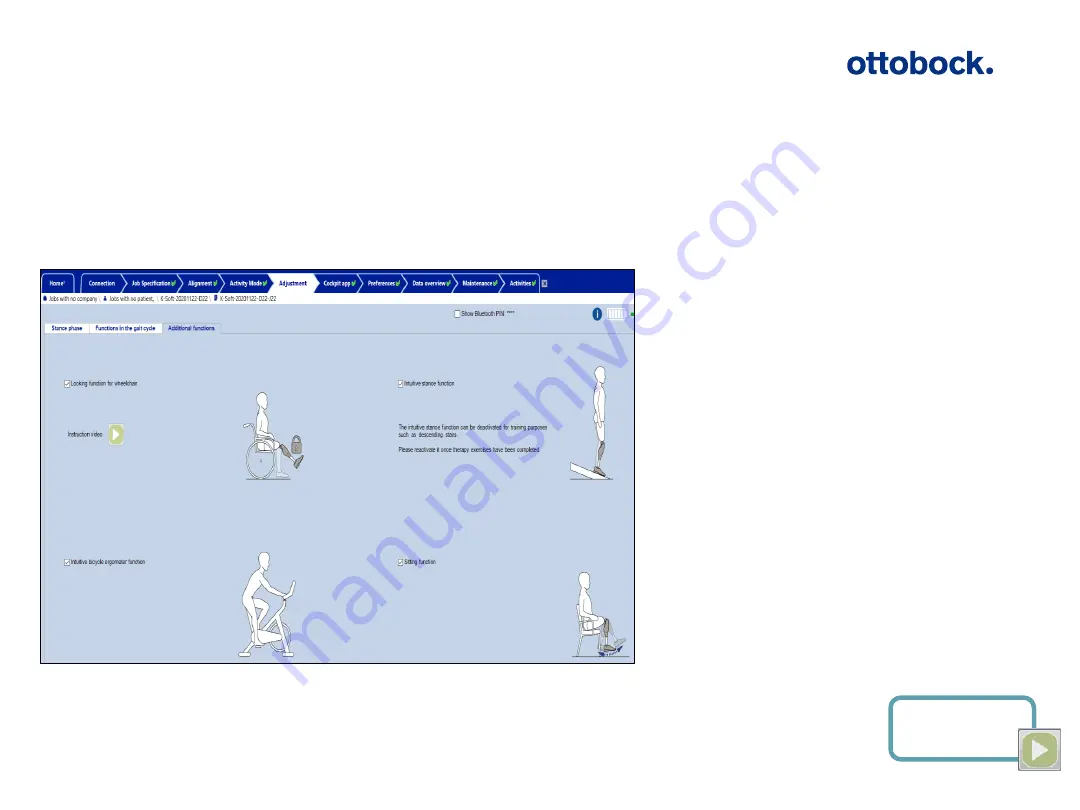 Otto Bock Kenevo 3C60 Introduction Manual Download Page 126