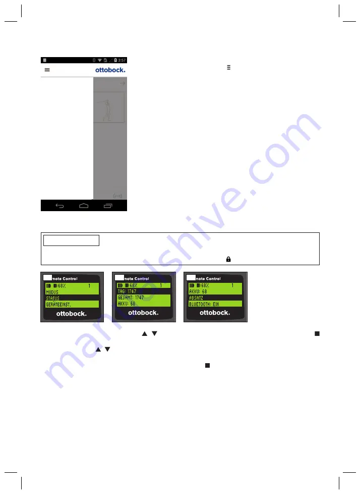 Otto Bock Meridium 1B1 Instructions For Use Manual Download Page 18