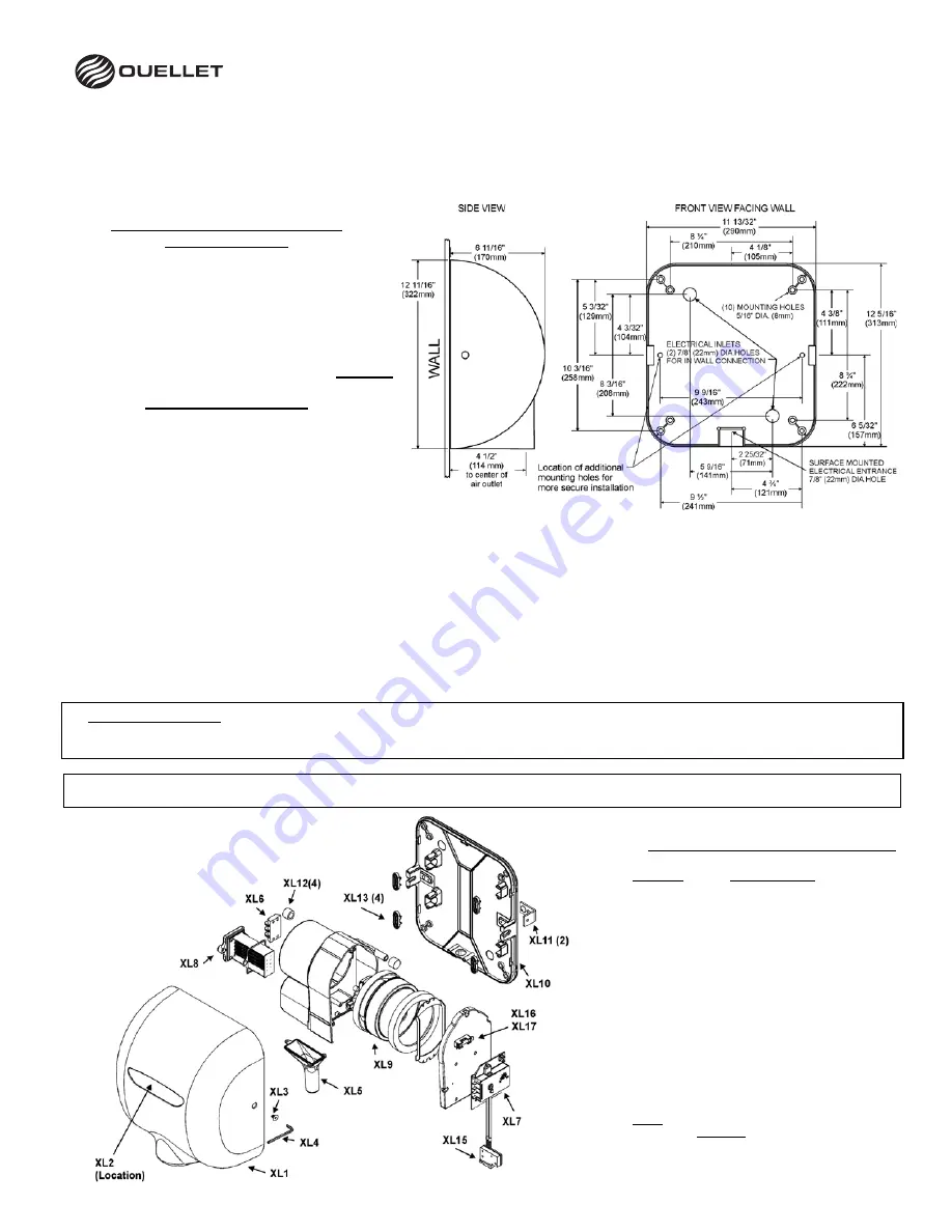 Ouellet XLERATOR XL-W-ECO-120 Скачать руководство пользователя страница 1