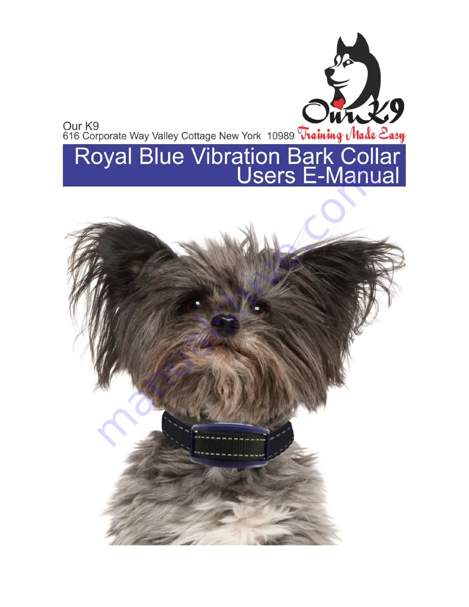 Our K9 Royal Blue Users E-Manual Download Page 1