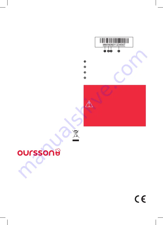 Oursson MM1703 Instruction Manual Download Page 25